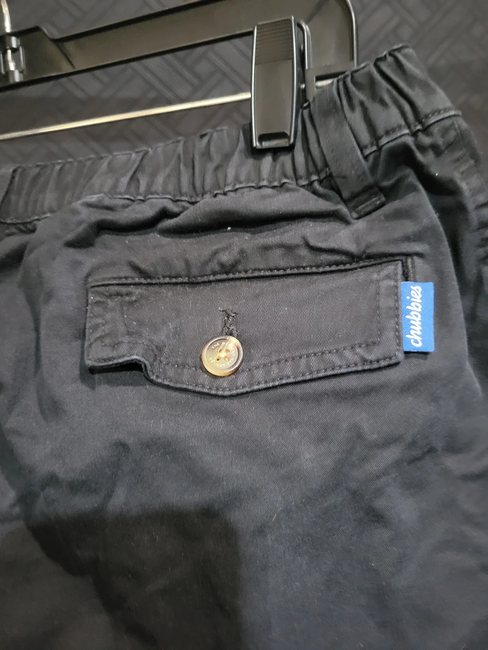 Chubbies Men L Black Stretch Cotton Chino Shorts 5.5 Inseam The Weekend Arrived